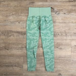 NVGTN Sage Green Camo Seamless Leggings- XS